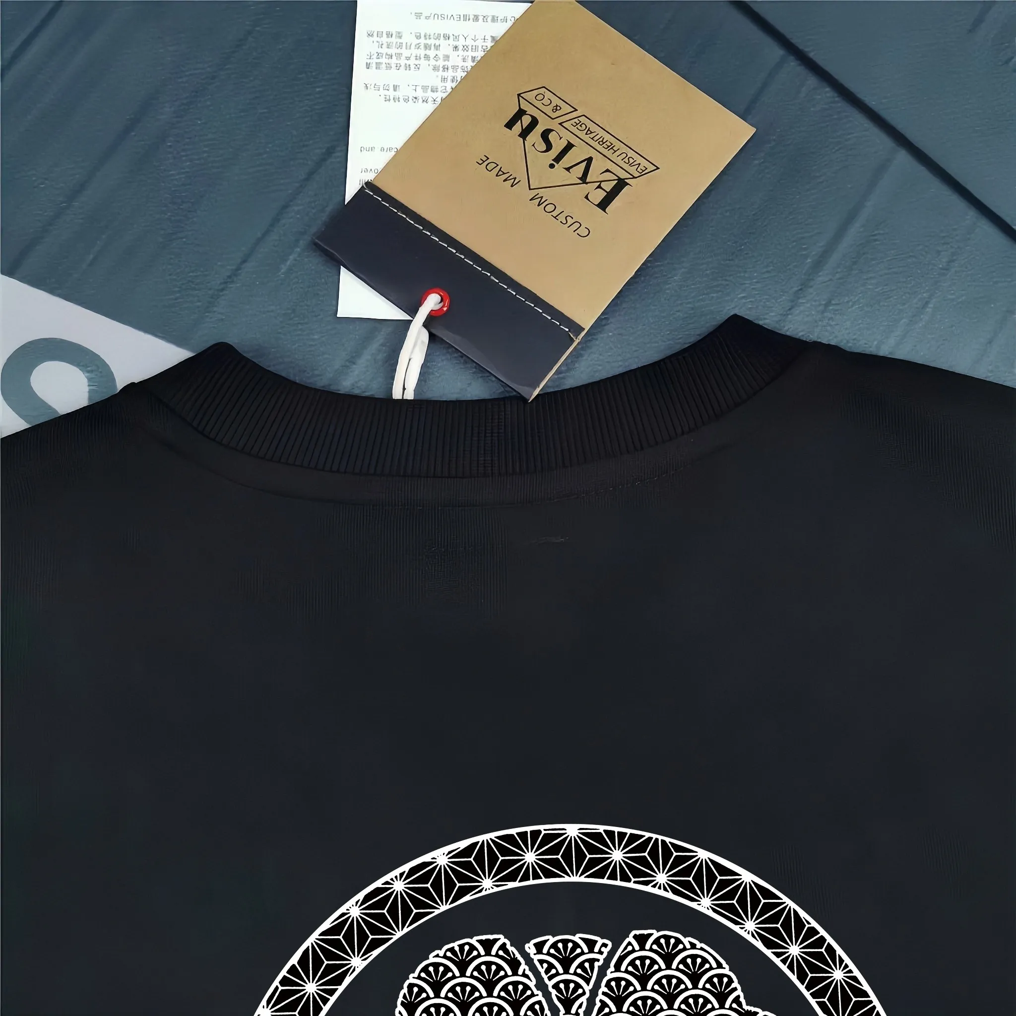 Evisu 2025New Arrival T ⚠ Quality⚠ Same Style T 。 ，Black S-XXL，White S-XXL，Gray M-XXL，Red S-XXL， Red M-XXL